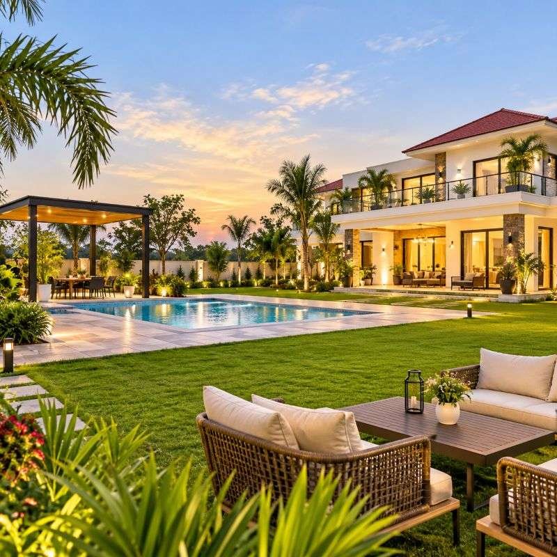 luxury farmhouse in Noida